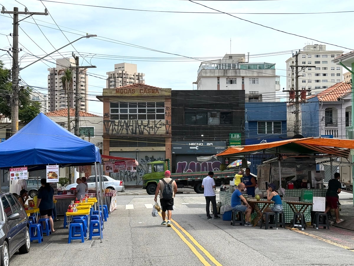 Sao Paulo street market Cambuci Brazil