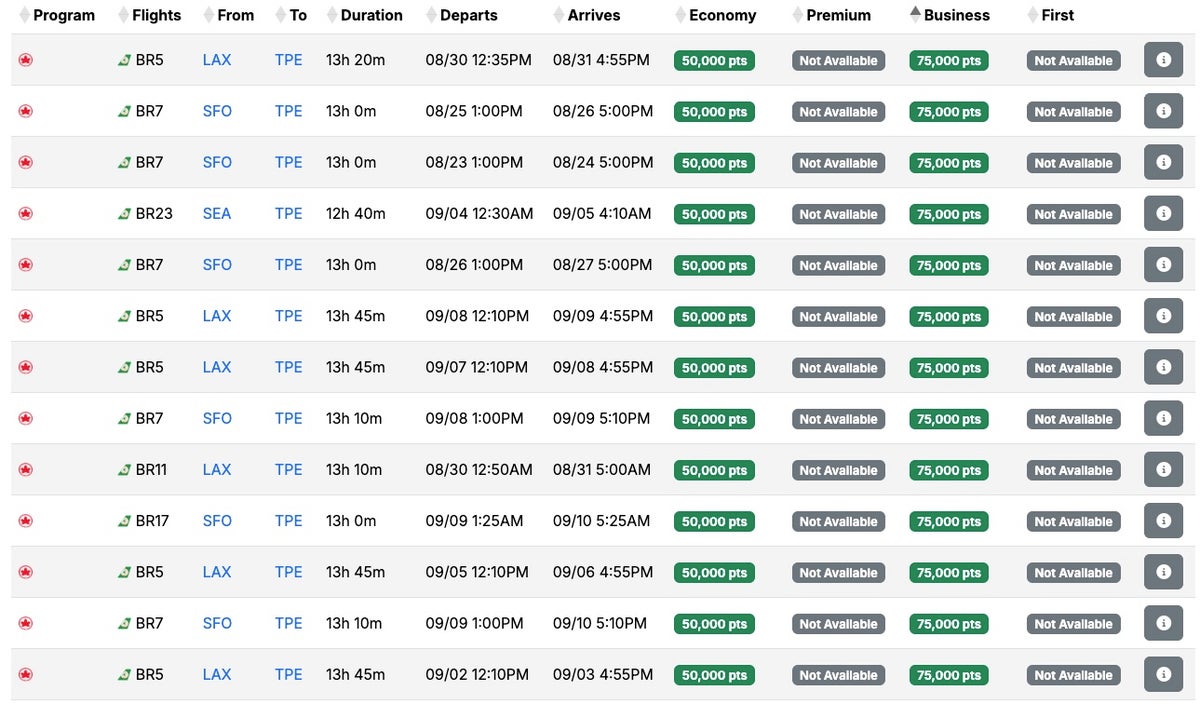 Image Credit: Seats.aero