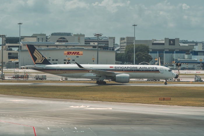 Singapore Airlines A350 900 at SIN Singapore Airlines A350 900 at SIN