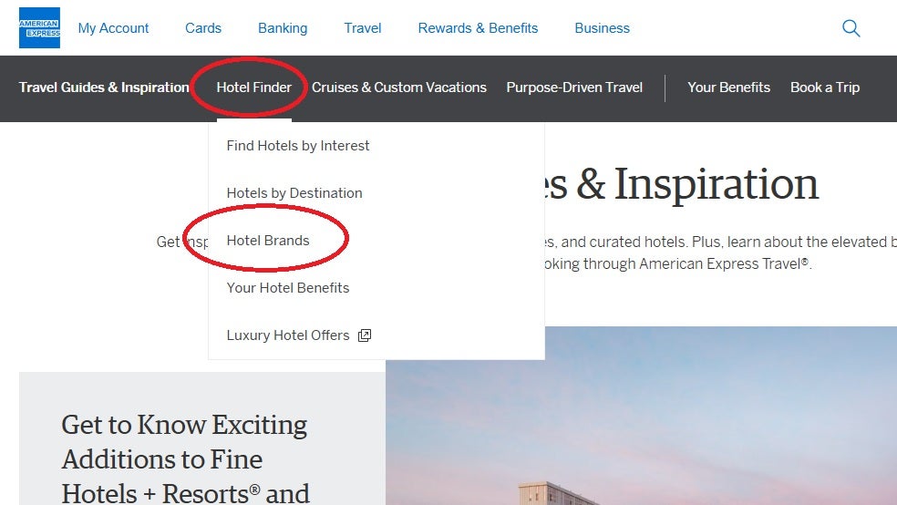 Sorting FHR Hotels by Brand Next Step
