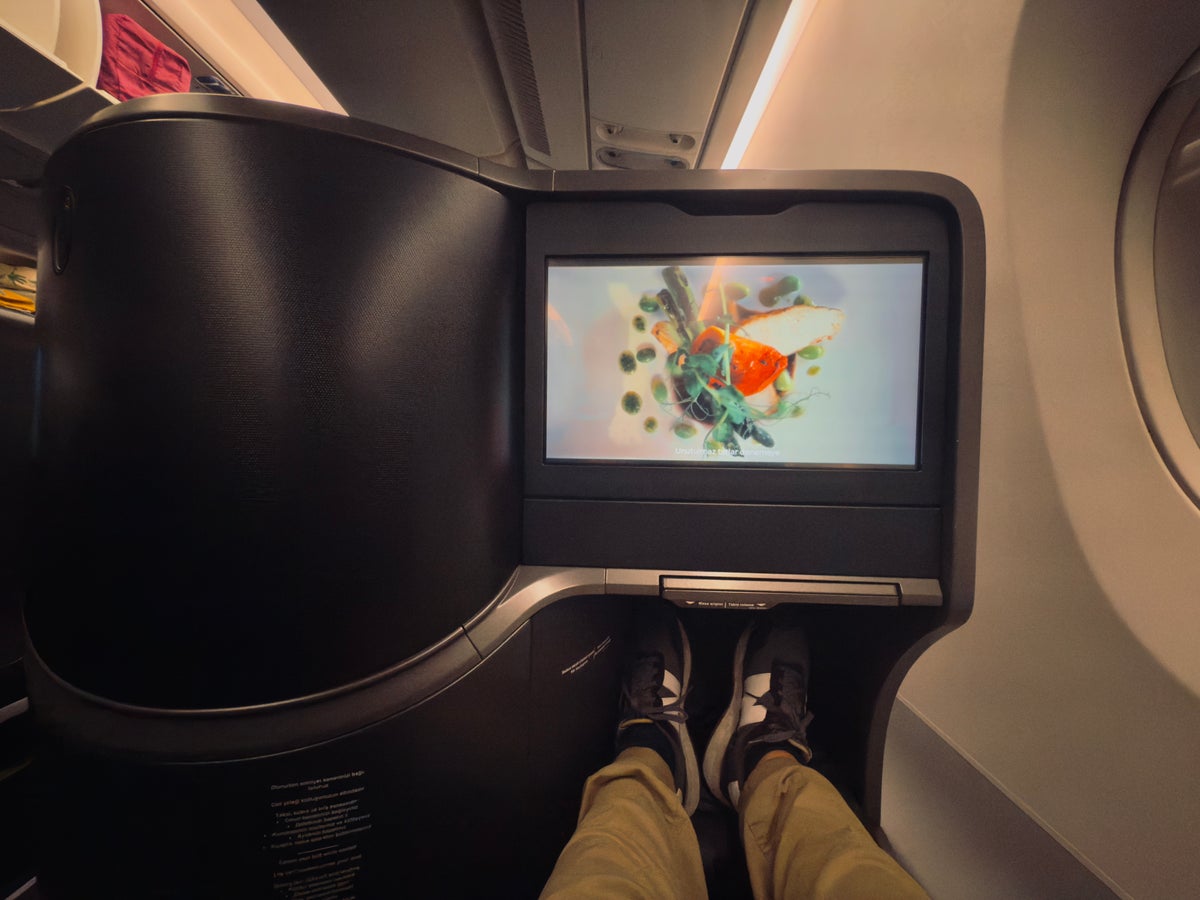 Turkish Airlines business class seat