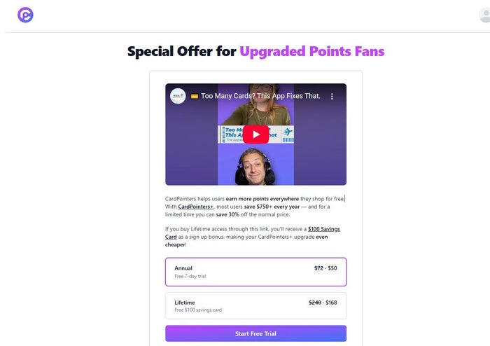 Upgraded Points CardpointersPro discount Upgraded Points CardpointersPro discount