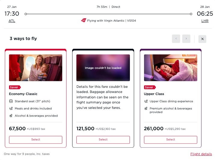 Image Credit: Virgin Atlantic
