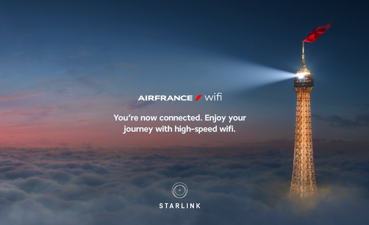 Air France Starlink connection