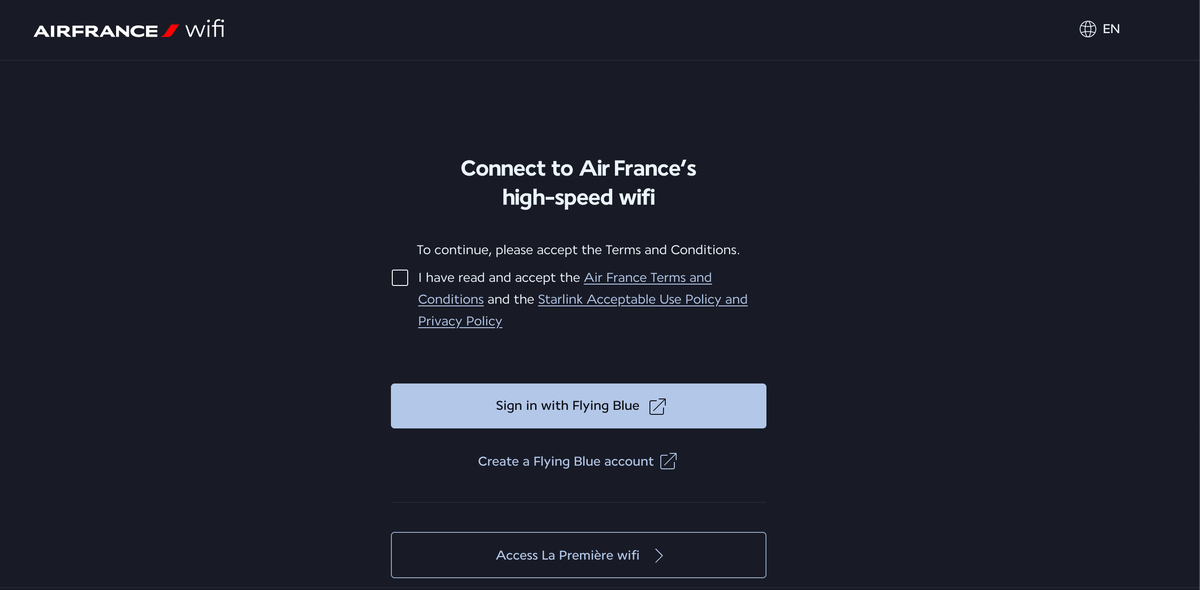 Air France Starlink step 2