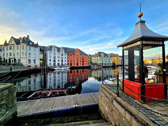 Alesund Norway Canal View Alesund Norway Canal View