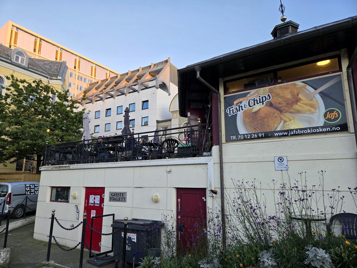 Alesund Norway Fish and Chips Shop
