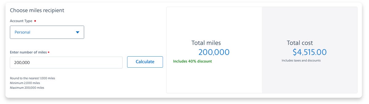 American Airlines buy miles