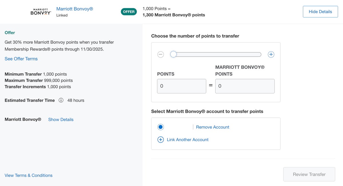 Amex Marriott transfer bonus October 2025 Amex Marriott transfer bonus October 2025