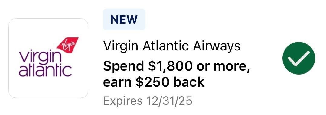 Amex Offer Virgin Atlantic October 2025