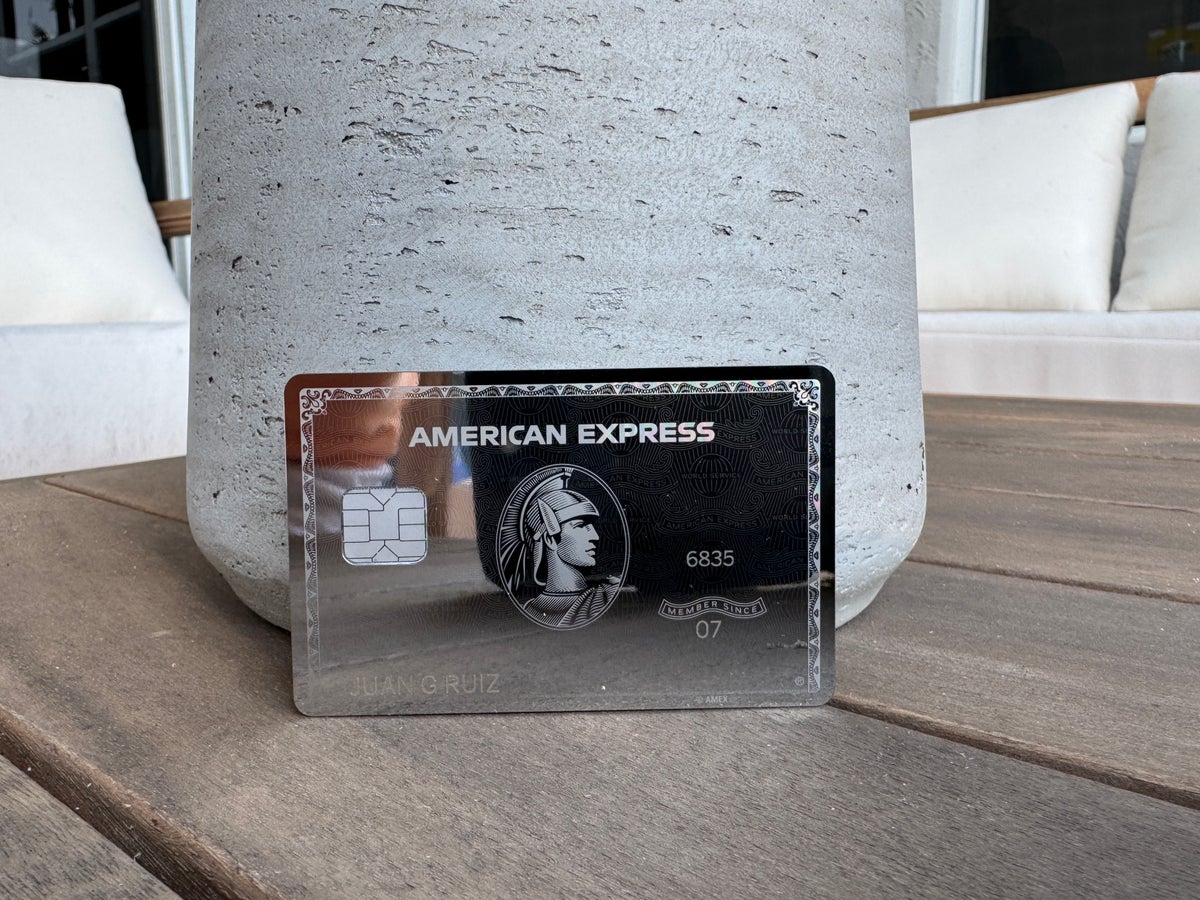 Amex business platinum card tabletop mirror finish