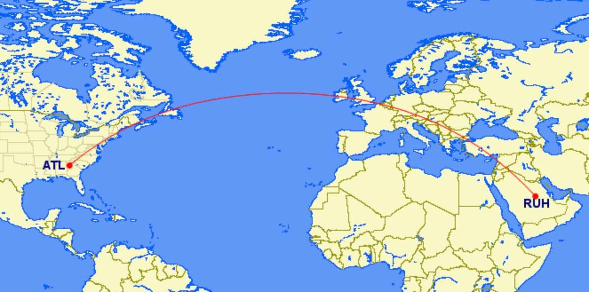 Atlanta to Riyadh with Delta