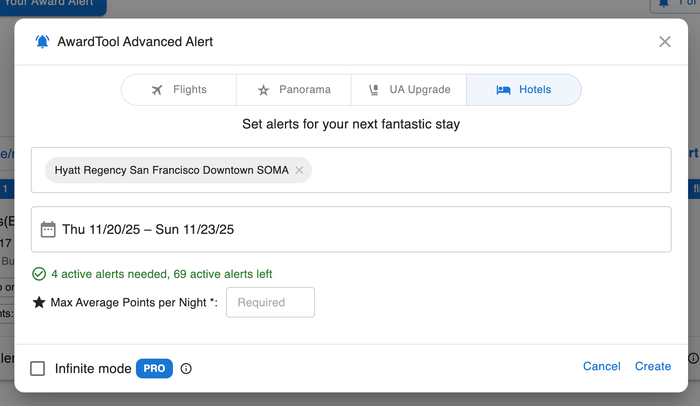 Award Tool Hotel Alert Award Tool Hotel Alert