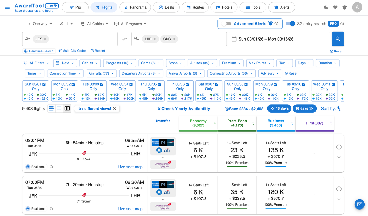 Award Tool Pro Search