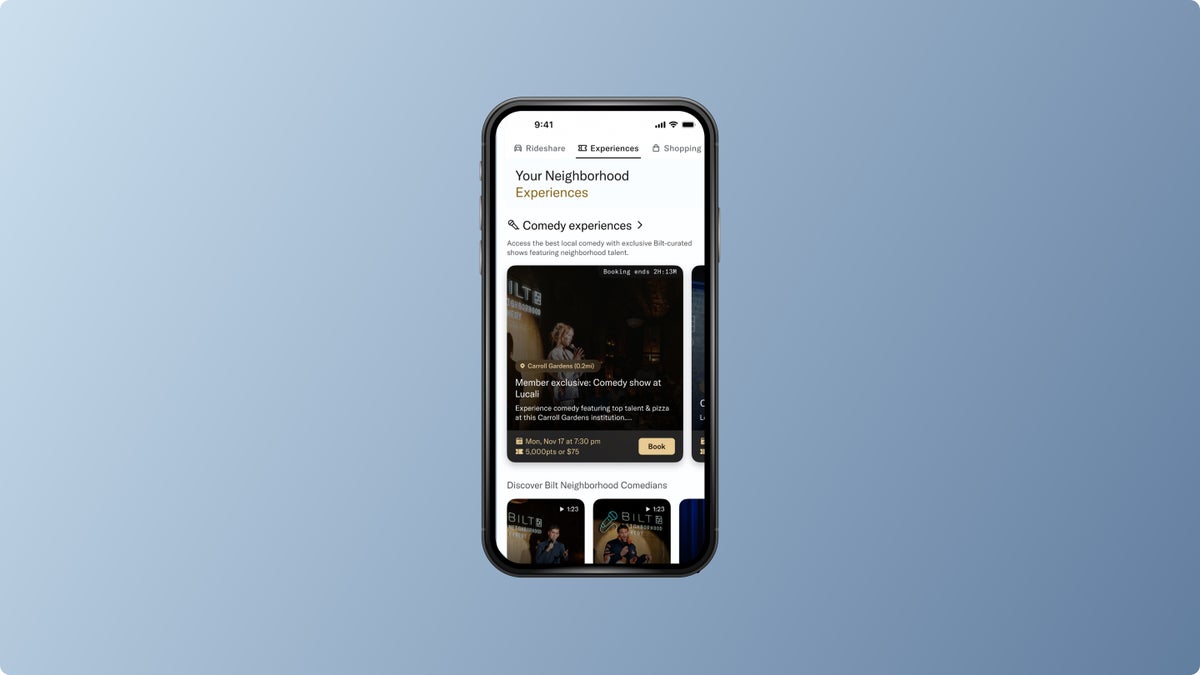 Bilt November 2025 comedy mockup Bilt November 2025 comedy mockup