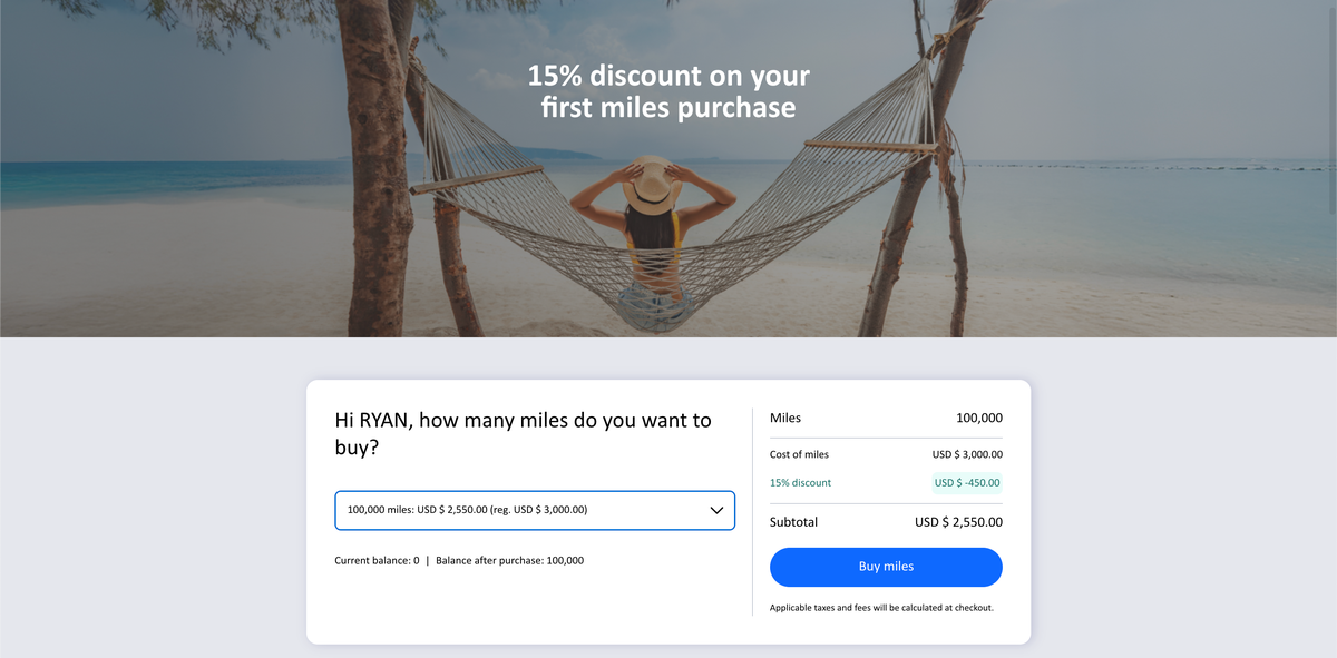 Buy Copa ConnectMiles 15 discount October 2025