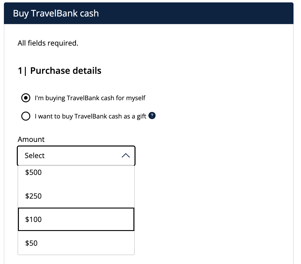 Buy TravelBank cash United