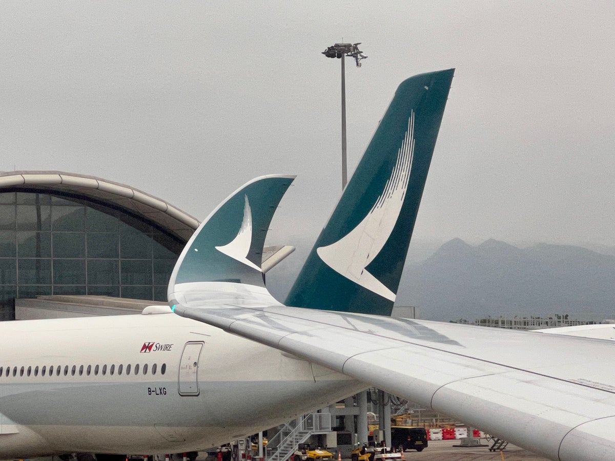 Cathay Pacific jets at Hong Kong