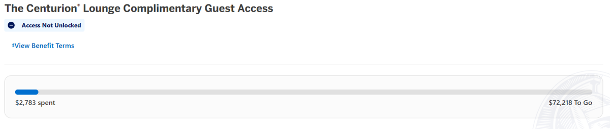 Centurion Lounge spending tracker