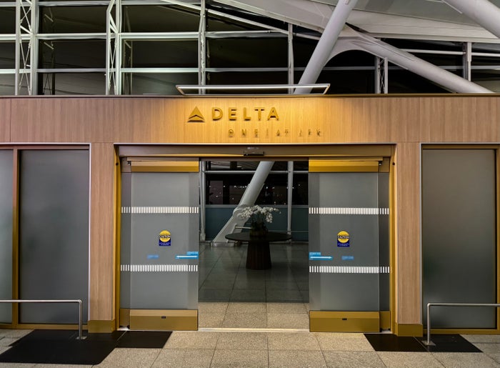 Delta One check in entrance at JFK Delta One check in entrance at JFK