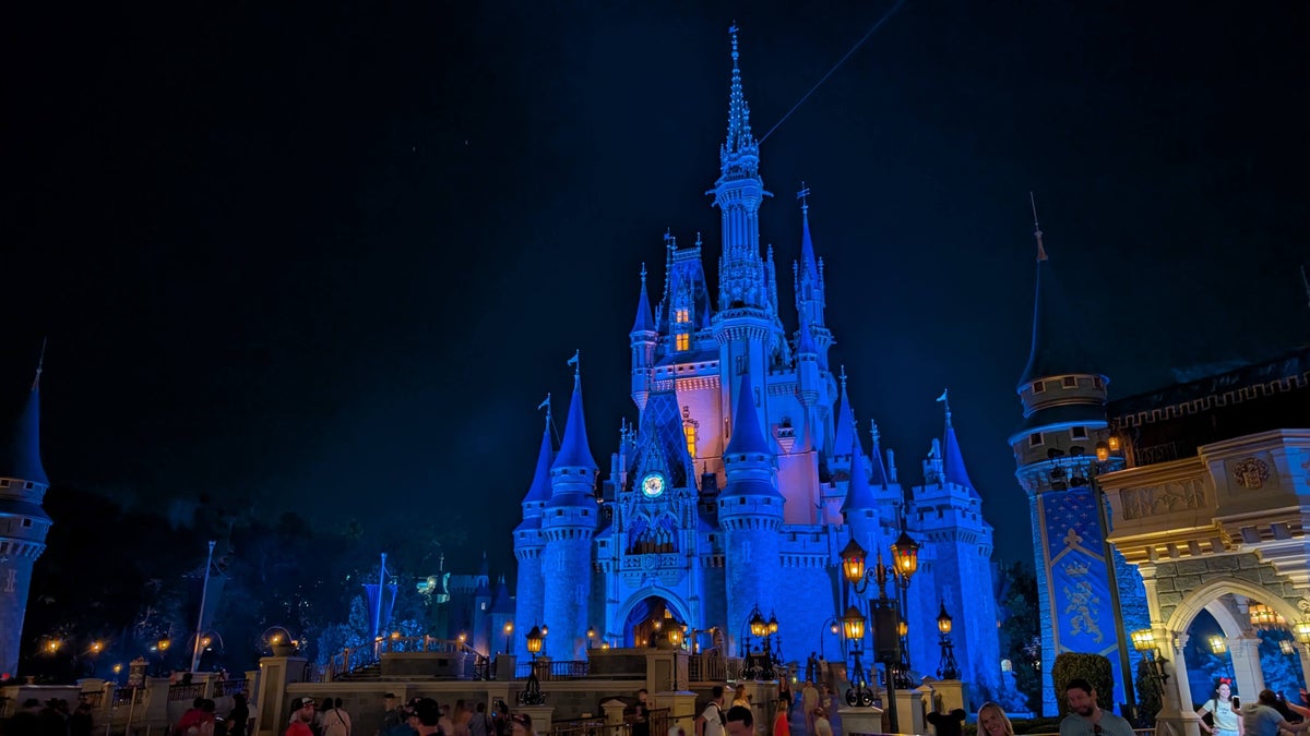 Disney World Cinderella Castle night