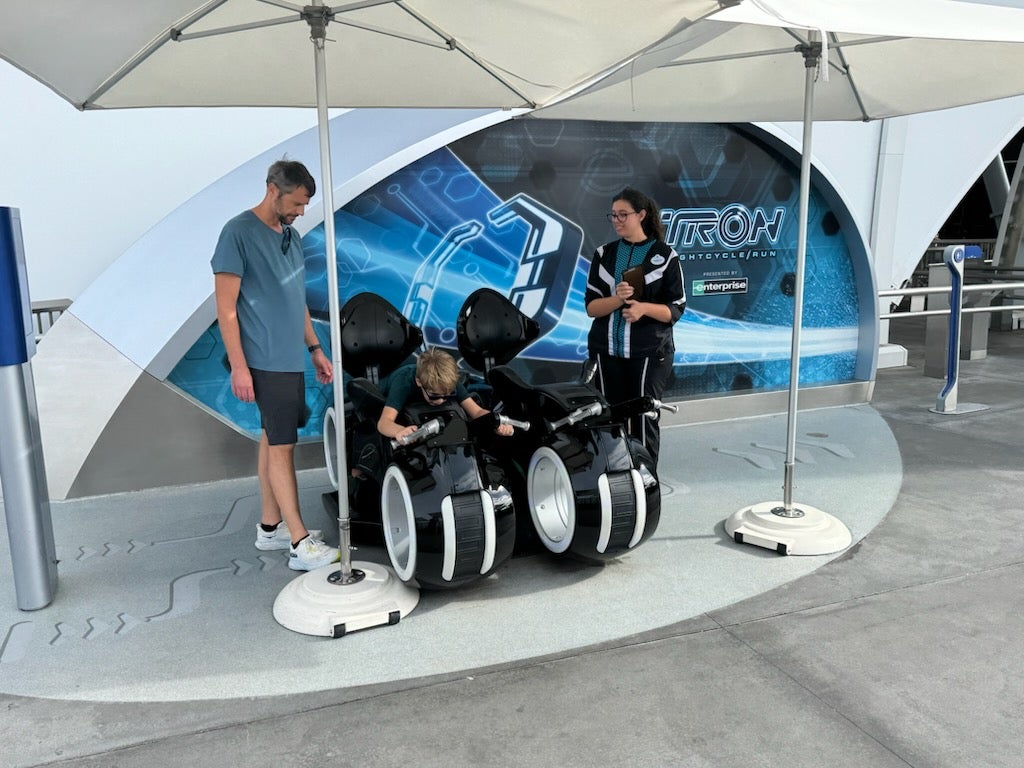 Disney World Tron test seat Disney World Tron test seat