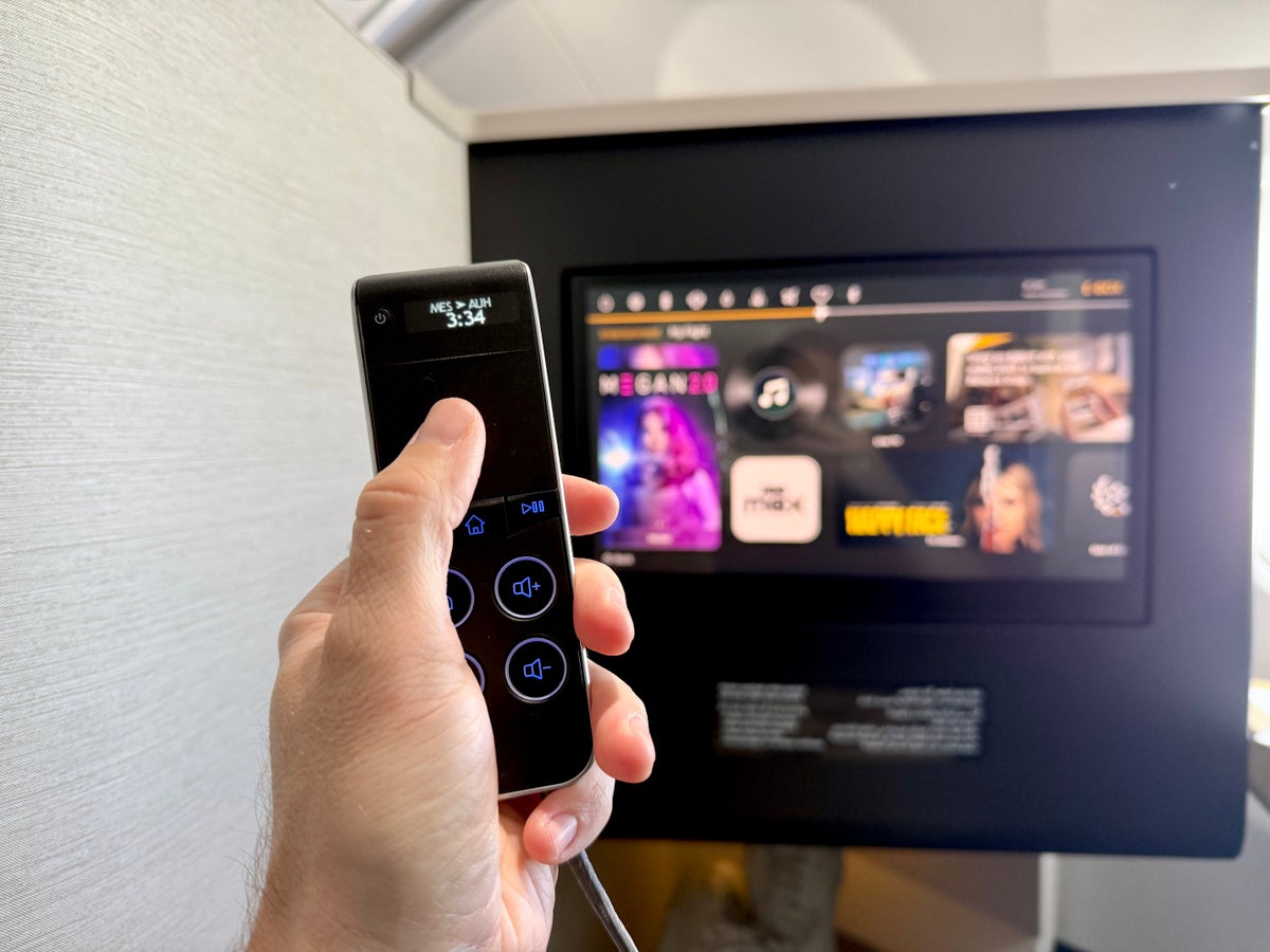 Etihad Airbus A321LR business class seat IFE control Etihad Airbus A321LR business class seat IFE control