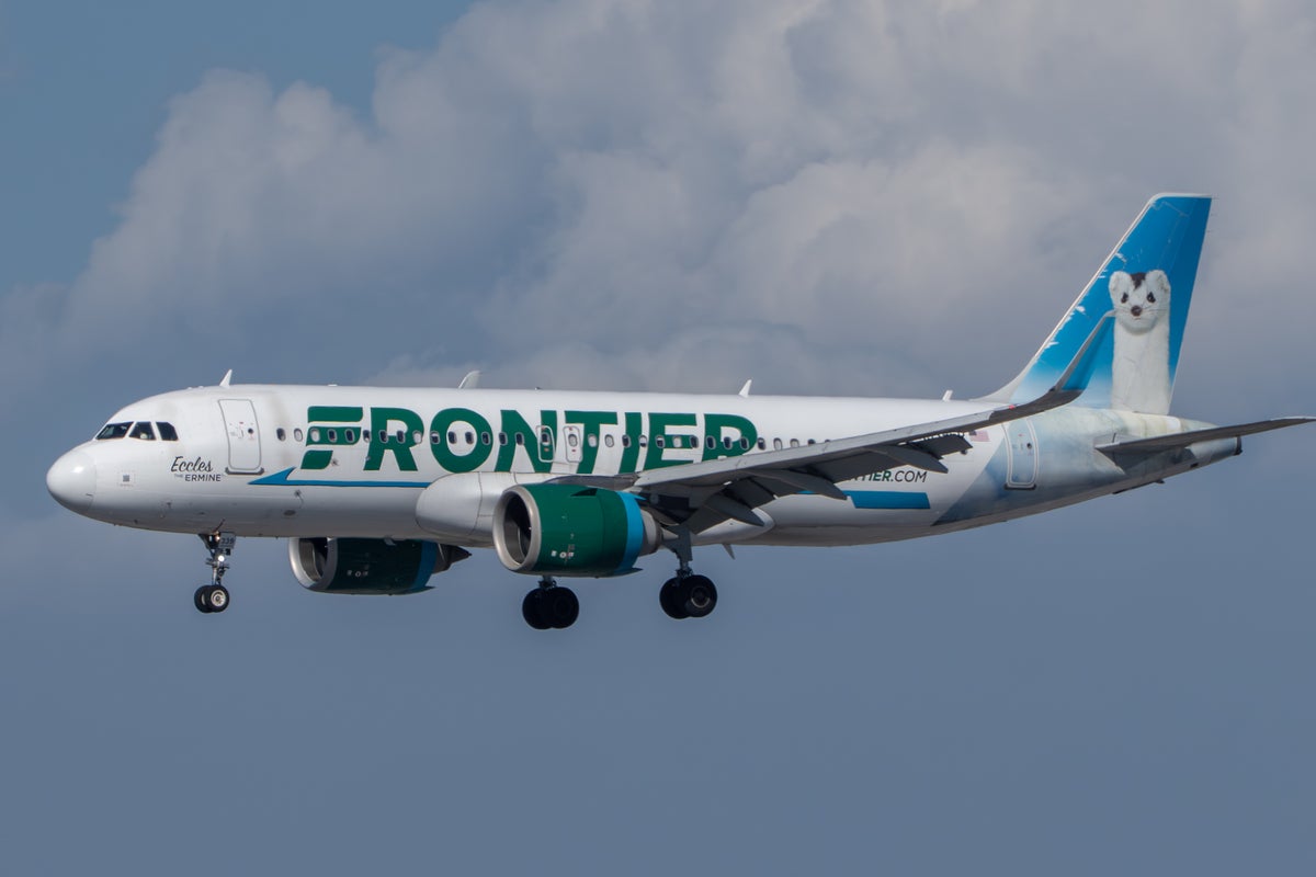 Frontier Eccles the Ermine livery A320 LAX