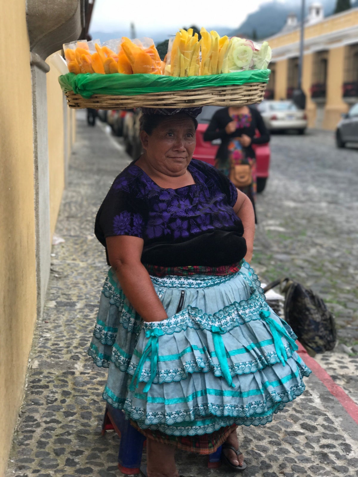 Fruit lady in Guatemala Fruit lady in Guatemala