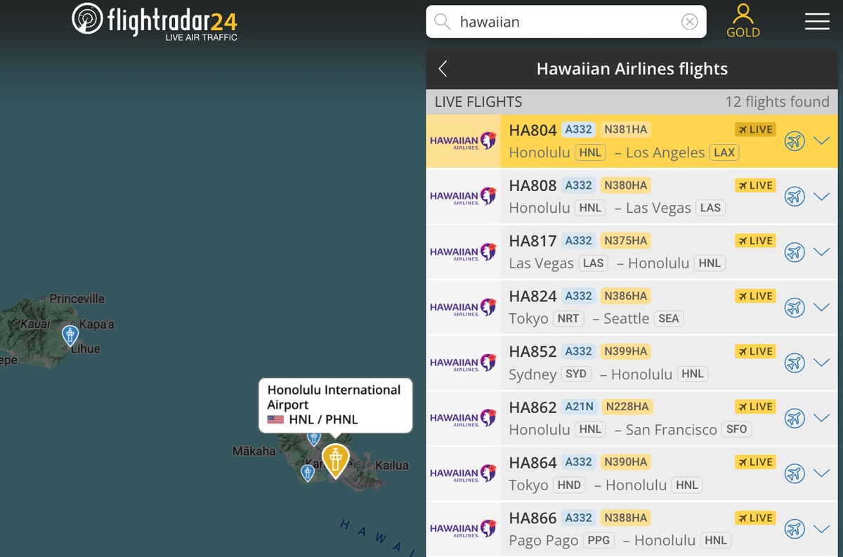 Hawaiian Airlines flights