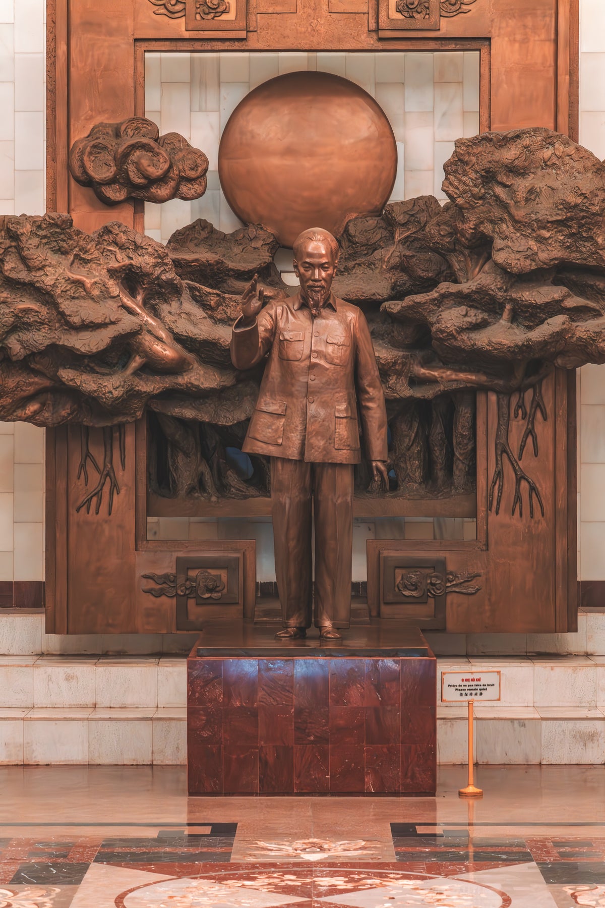 Ho Chi Minh Museum statue Hanoi Ho Chi Minh Museum statue Hanoi