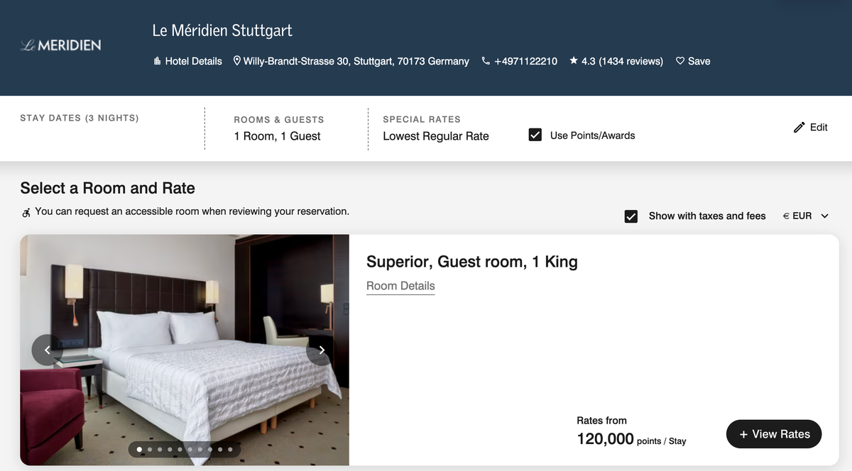 Le Meridien Stuttgart 3 nights on points Le Meridien Stuttgart 3 nights on points