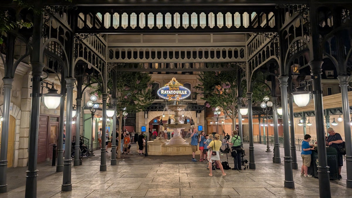 Remy's Rataouille Adventure night view