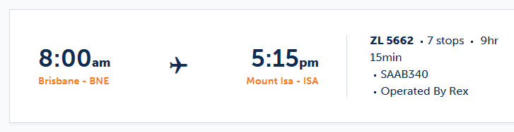 Rex Milk Run flight search