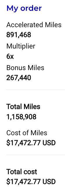 flying blue multiplier promo cost