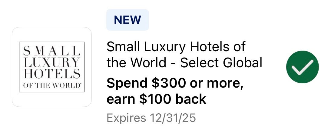 Amex Offer Small Luxury Hotels October 2024 SLH Amex Offer