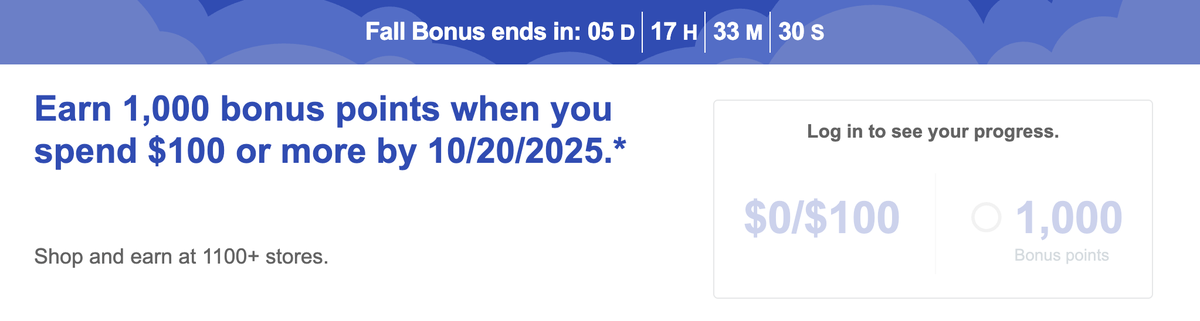 Southwest shopping portal bonus October 2025