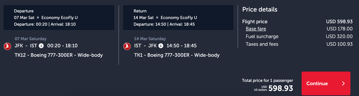 TK JFK to IST Promo
