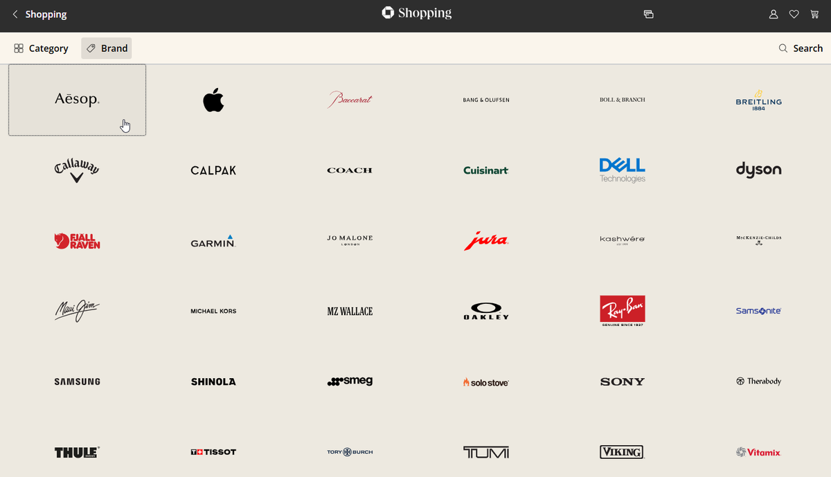 The Shops at Chase brands