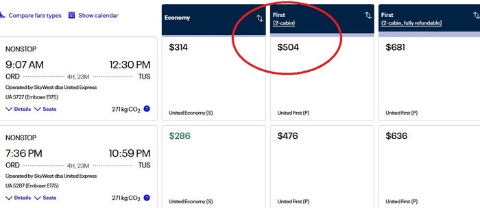 United Flight Purchase Example United Flight Purchase Example