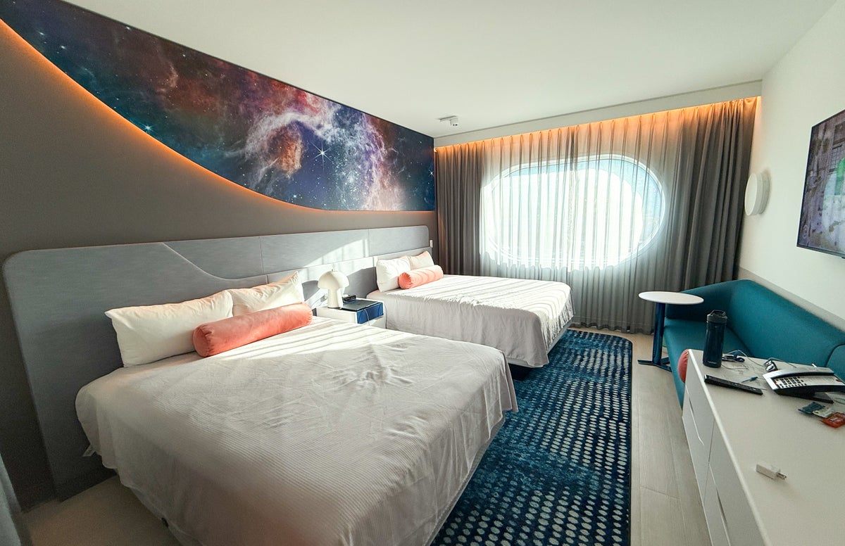Universal Stella Nova Hotel bed Epic Universe Image Credit Chris Hassan