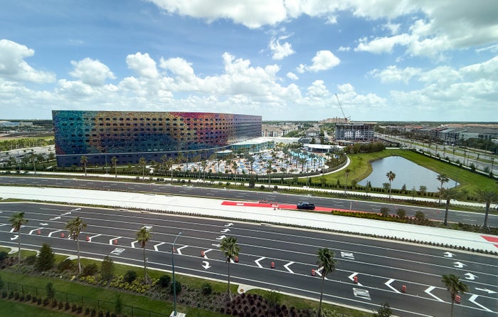Universal Stella Nova view from Terra Luna Hotel Epic Universe Image Credit Chris Hassan