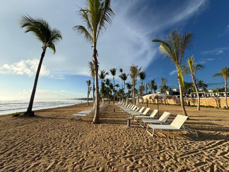 W Punta Cana beach chairs