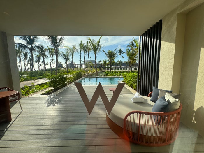 W Punta Cana my patio deck