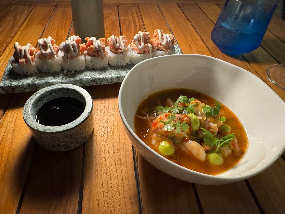 W Punta Cana sushi dinner