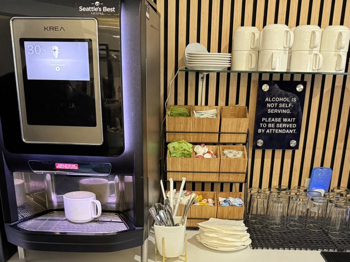 Air France Lounge IAH coffee