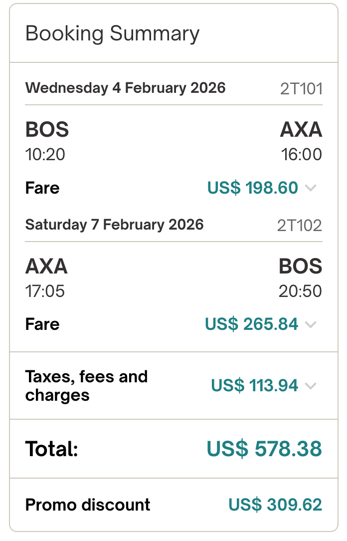 AnguillAir Black Friday deal to Anguilla