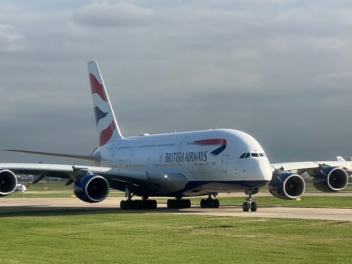 British Airways Airbus A380 and London Heathrow LHR