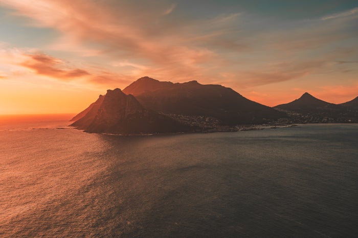 Cape Town South Africa Chapmans Peak sunset