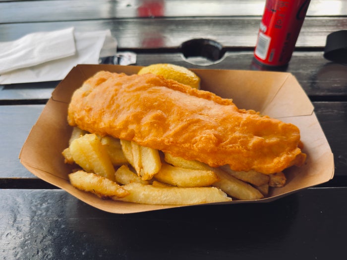 Cape Town hake and chips